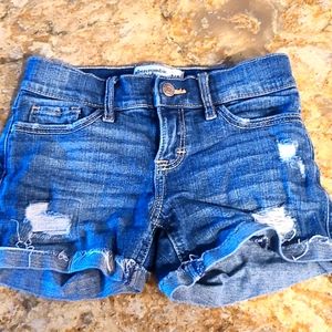 Abercrombie Ripped Jean Shorts for girls
